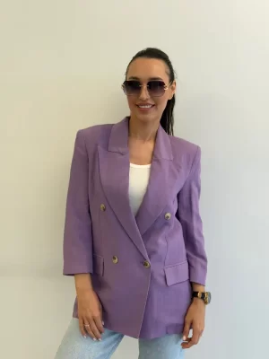 Violetinis švarkas